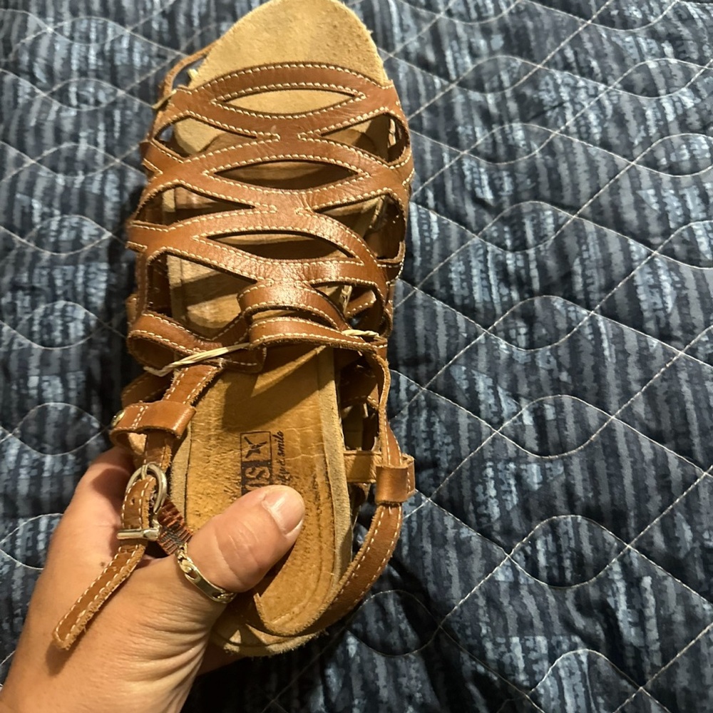 PIKOLINOS Brown Strappy Sandals